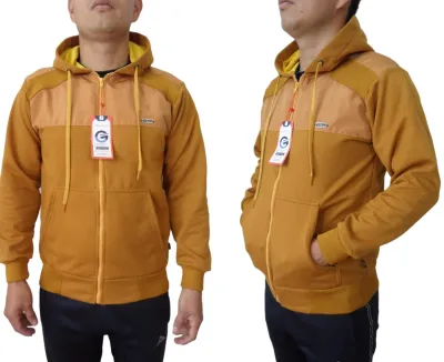 Sudadera Frost lisa con cierre para hombre, perfecta para outfits casuales.